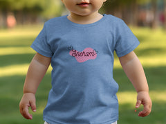 Cute Blue T-shirt with Sneham Design for Toddlers