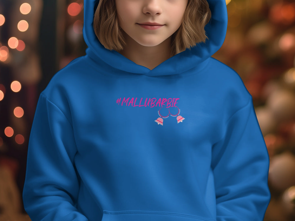 Trendy Mallu Barbie Graphic Hoodie for Youth