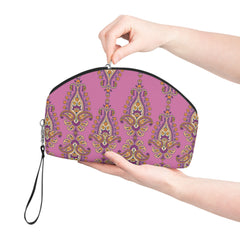 Pink Bohemian Paisley Makeup Bag — Cosmetic Pouch