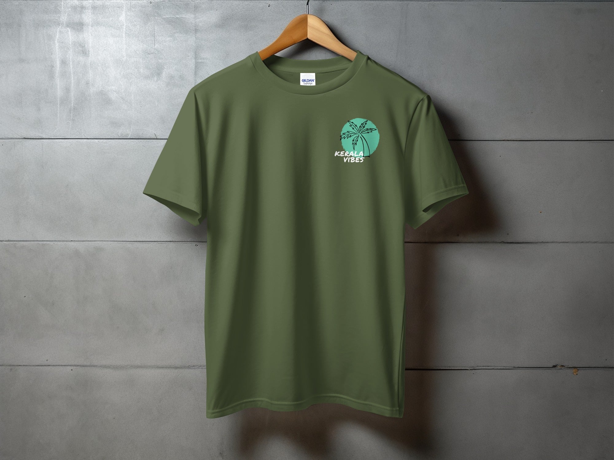 Relaxed fit t-shirt with Keep Vibes design tropical