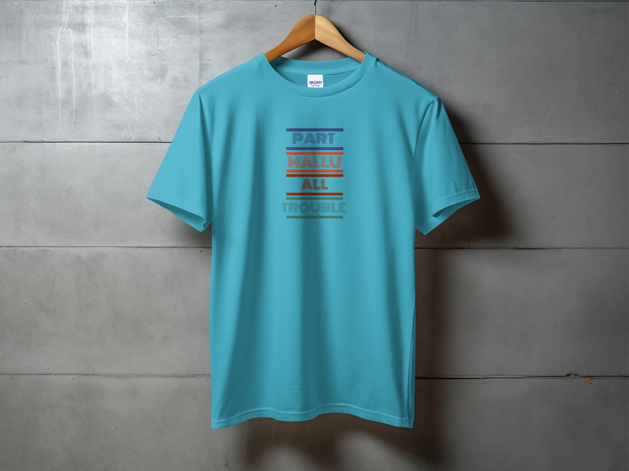 Part Mallu All Trouble Casual Wear T-shirt