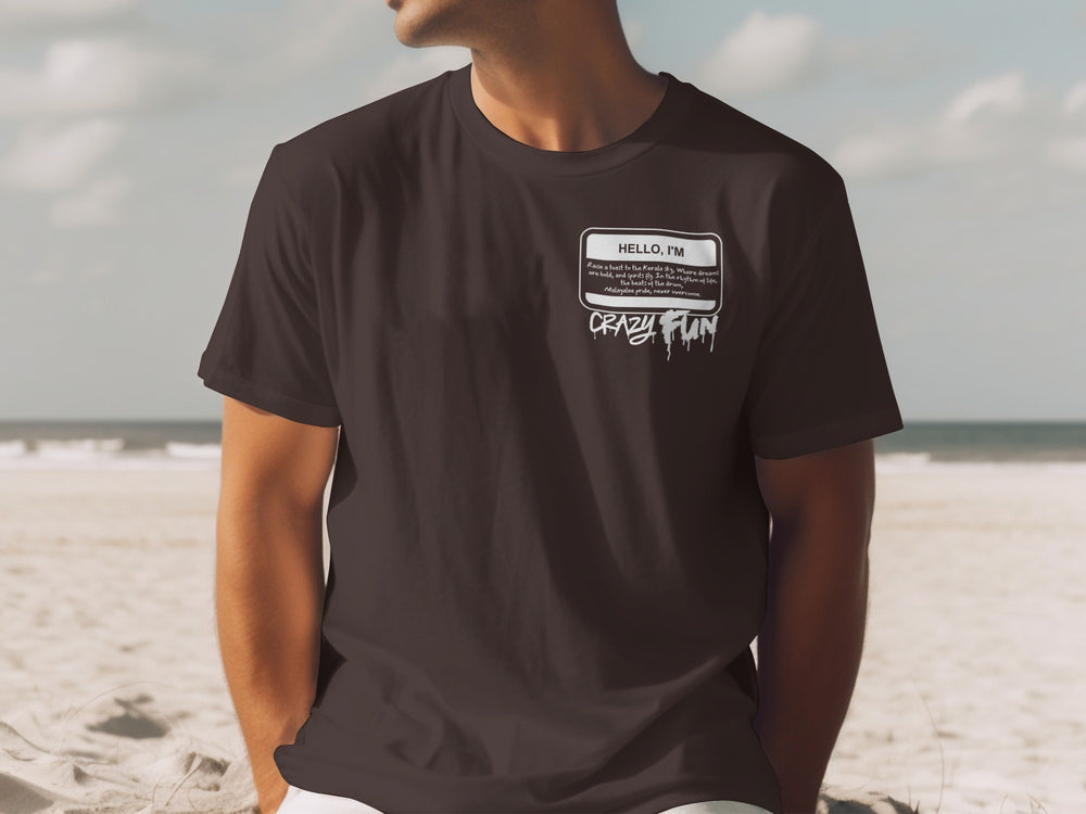Hello I'm Crazy Fun Graphic Tee Product