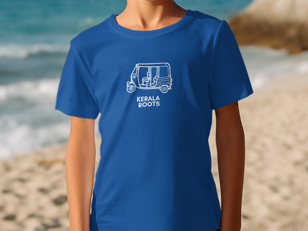 Kerala Roots T-Shirt with Auto Rickshaw Design