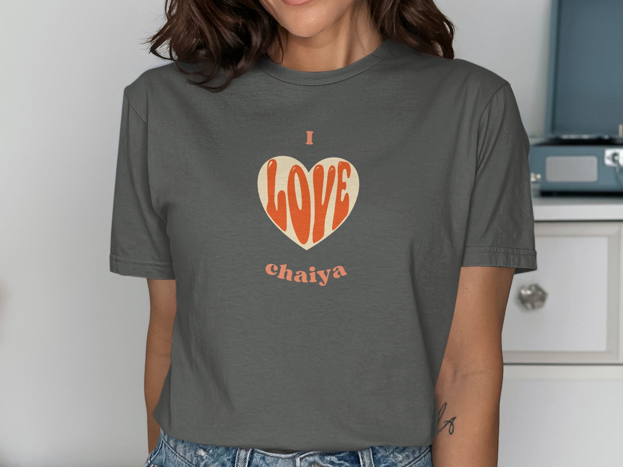 I Love Chaiya Graphic Design T-shirt Product