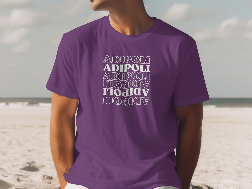Adipoli Adipoli Adipoli Adipoli text on Purple T-shirt