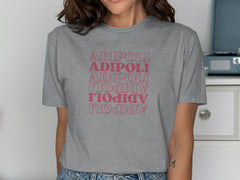 Adipoli Printed Graphic Tee in Relaxed Fit Shirt