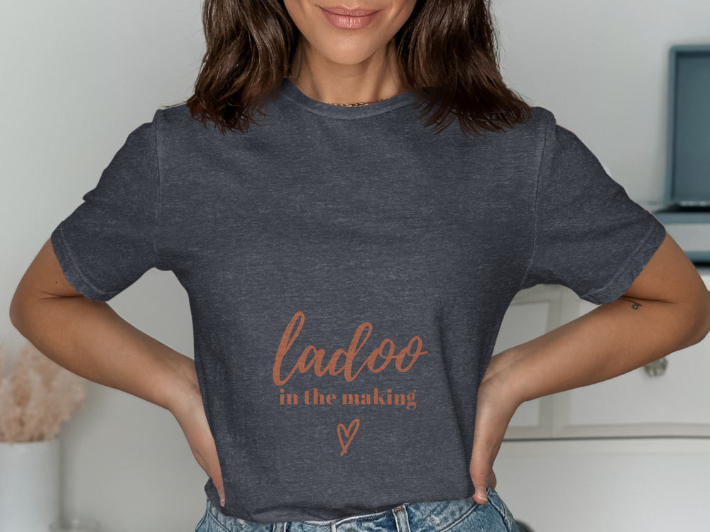 Ladoo in the making heart printed t-shirt