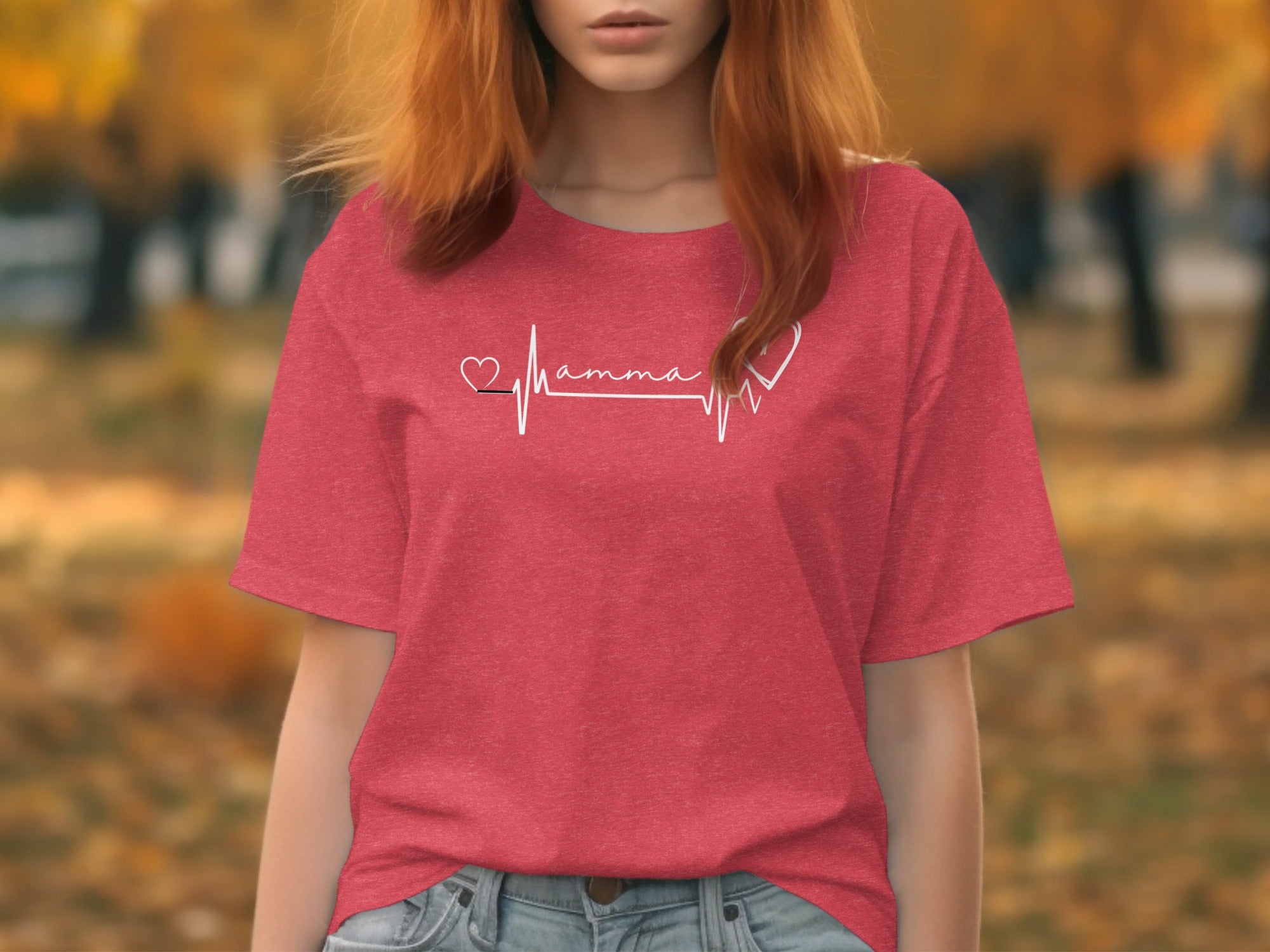 Heartbeat Mama Design Casual Wear Shirt