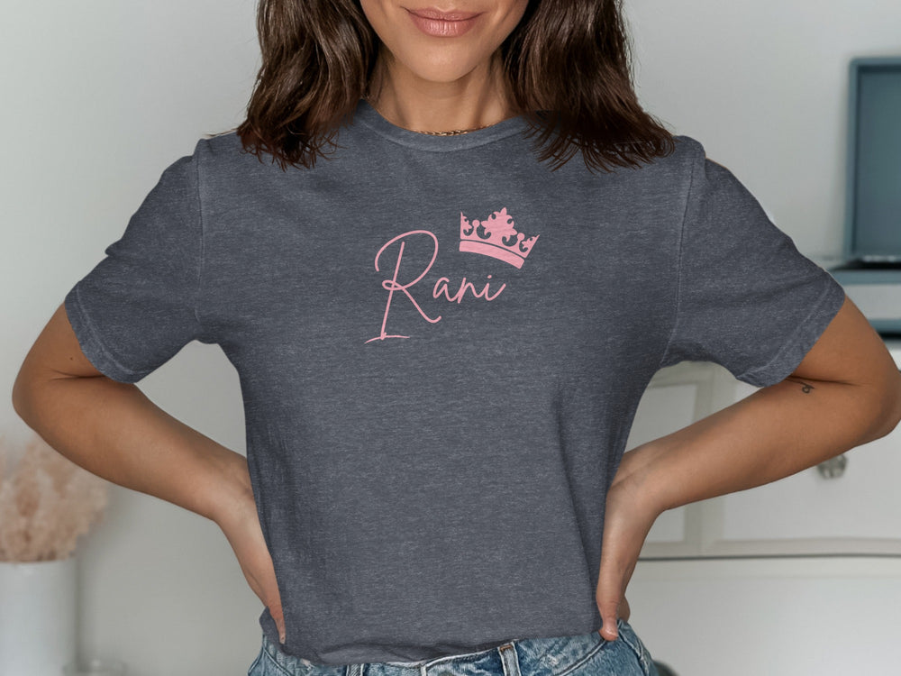 Rani Crown Graphic Tee Beautiful Casual T-shirt