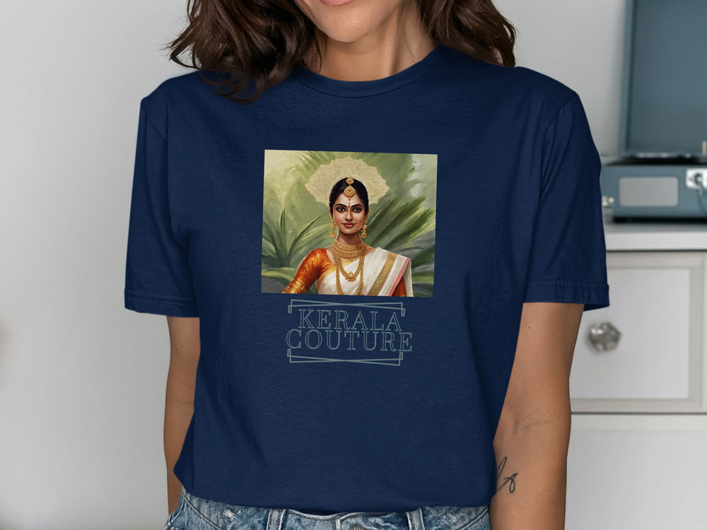 Elegant Kerala Couture Graphic Tee for Fashion Lovers