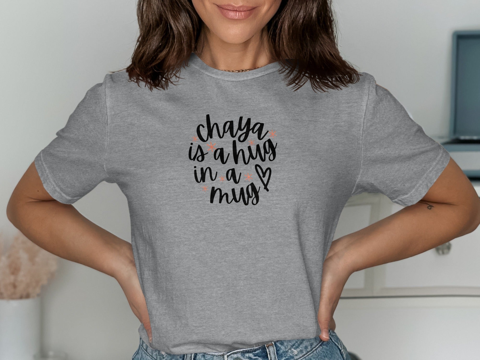 Chaya Is A Hug In A Mug T-shirt Crewneck Short Sleeves
