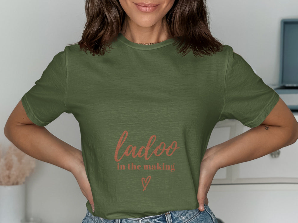 Ladoo in the making heart graphic t-shirt