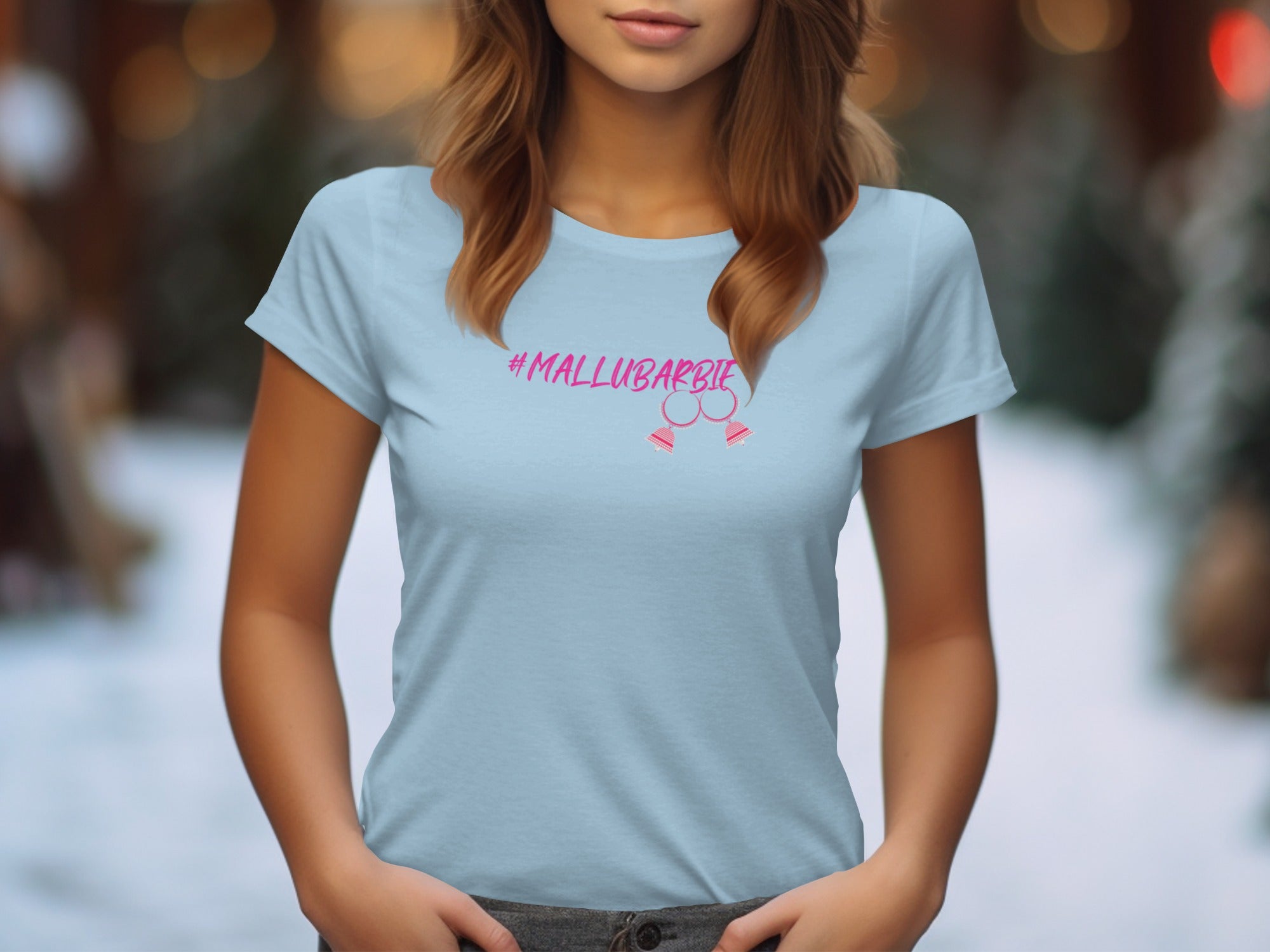 #MALLUBARBIE Graphic Tee Short Sleeve Casual Top