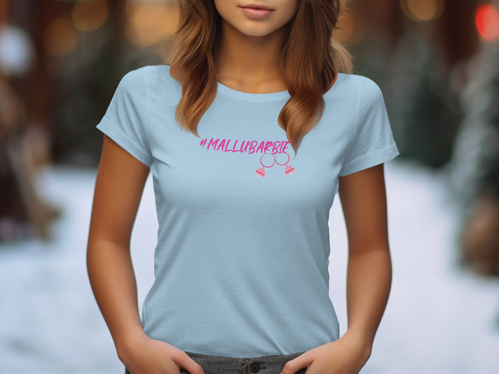 #MALLUBARBIE Graphic Tee Short Sleeve Casual Top