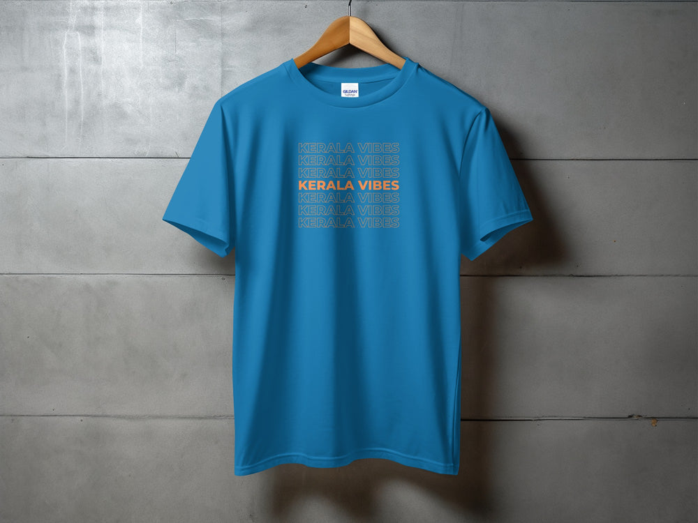 Kerala Vibes Blue Graphic Tee Shirt