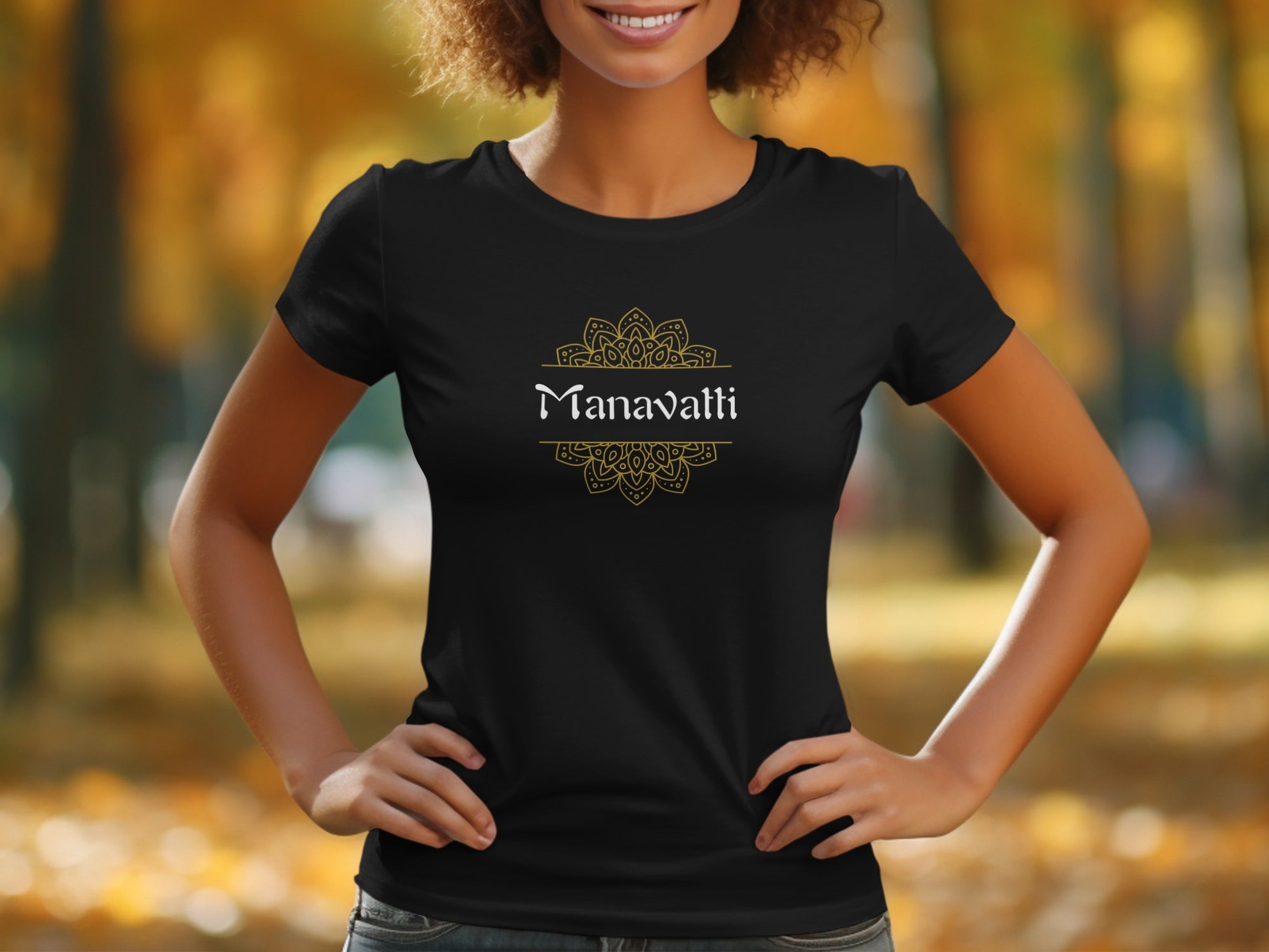 Stylish Mandala Design ManuVatti T-Shirt