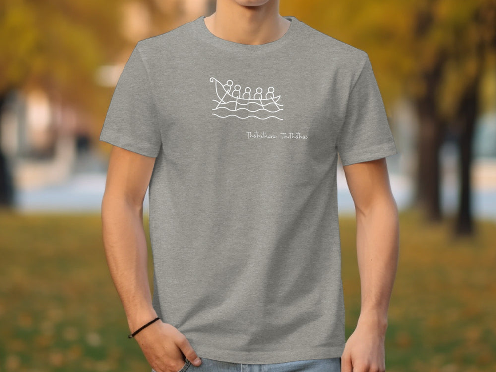 Viking Ship Rowing Ancient Art Graphic T-shirt