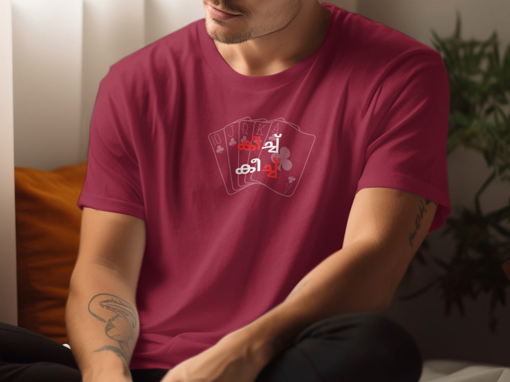 Stylish Playing Cards Theme Short Sleeve T-shirt