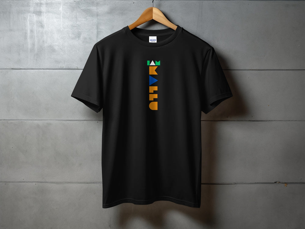 Graphic Shirt with Colorful Geometric Print Design