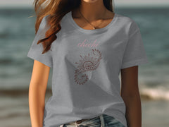 Floral Design Chechi Printed Casual T-Shirt