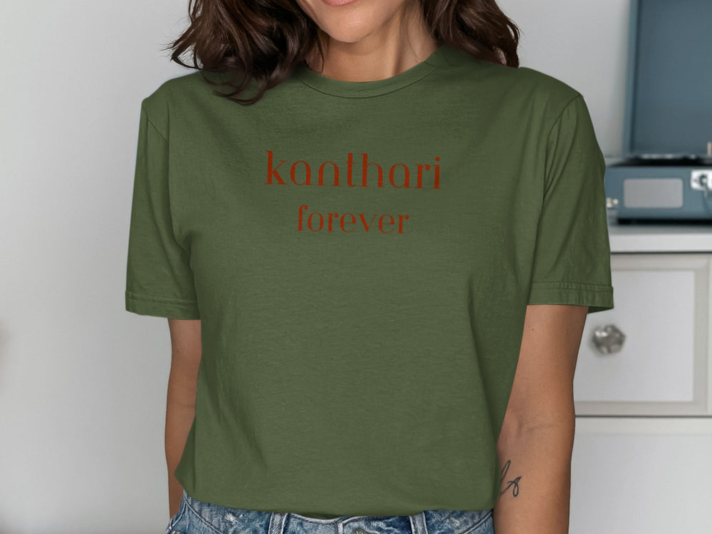 Kanthari Forever Graphic Tee Statement Top