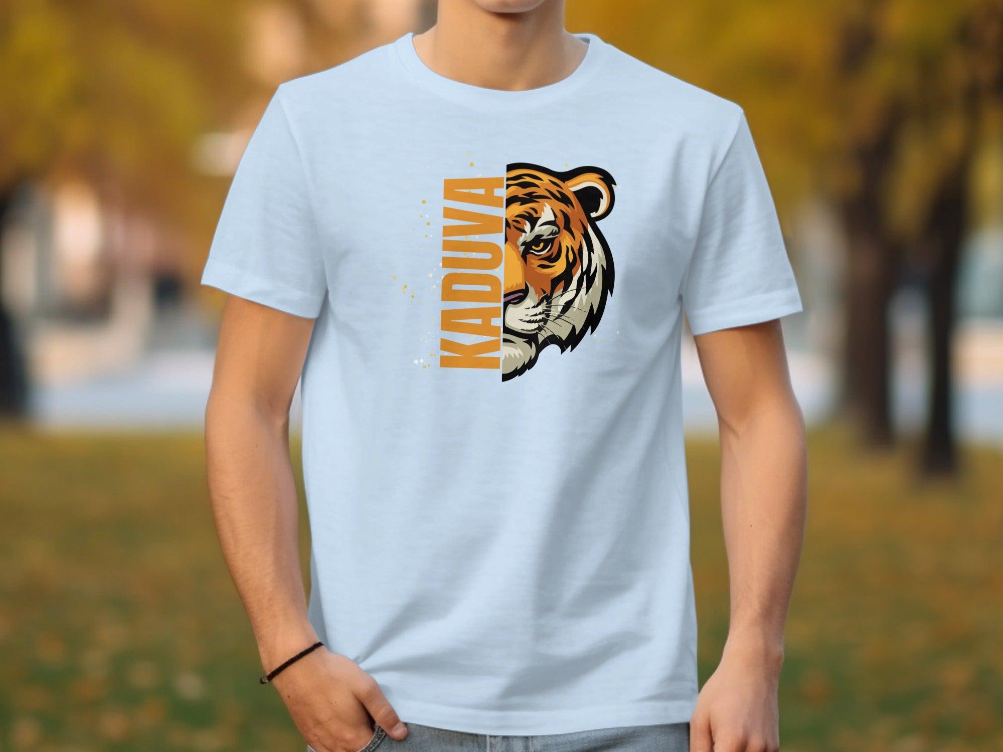 Kadva Graphic T-shirt with Bold Tiger Print