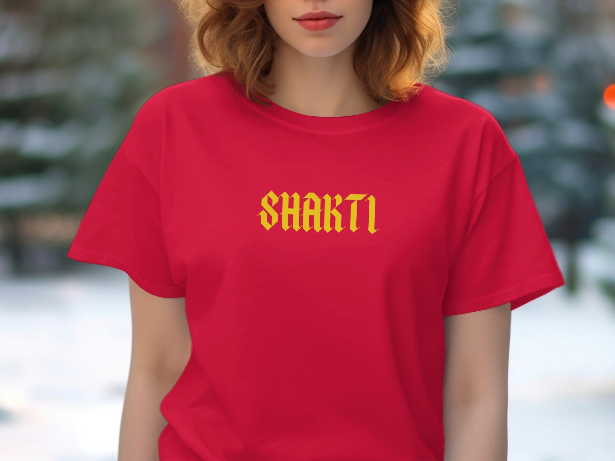 Vibrant Shakti Graphic Tee for a Bold Fashion Statement
