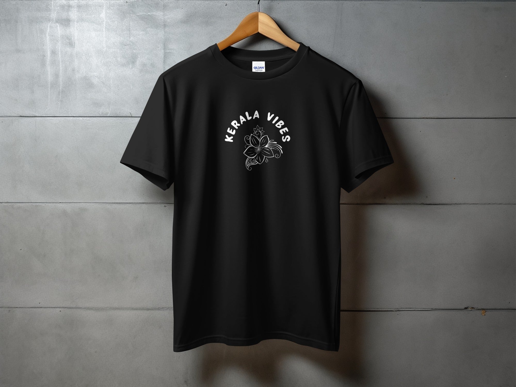 Kerala Vibes Black Graphic T-Shirt product