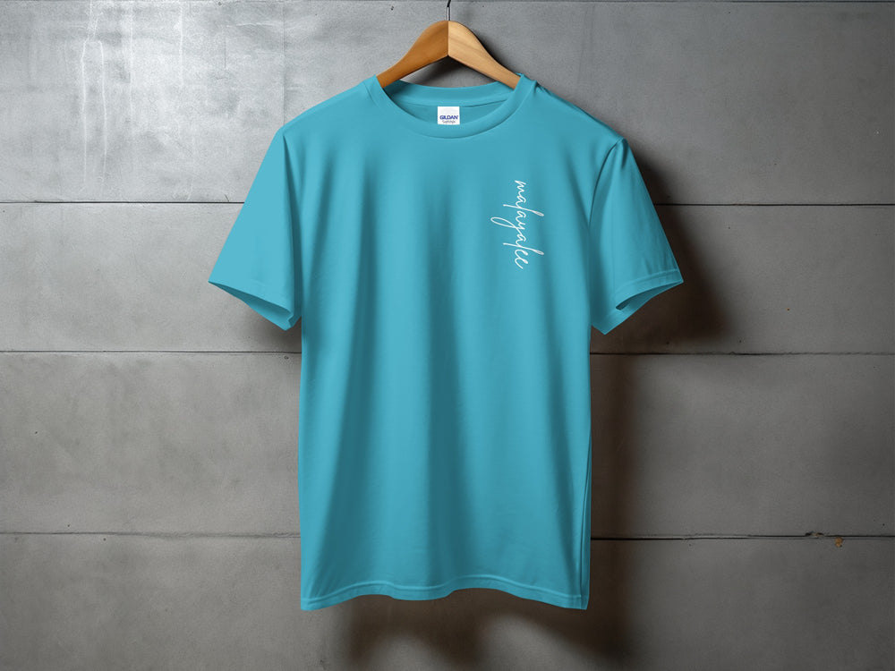 Stylish Casual Blue T-shirt with Minimalistic Design
