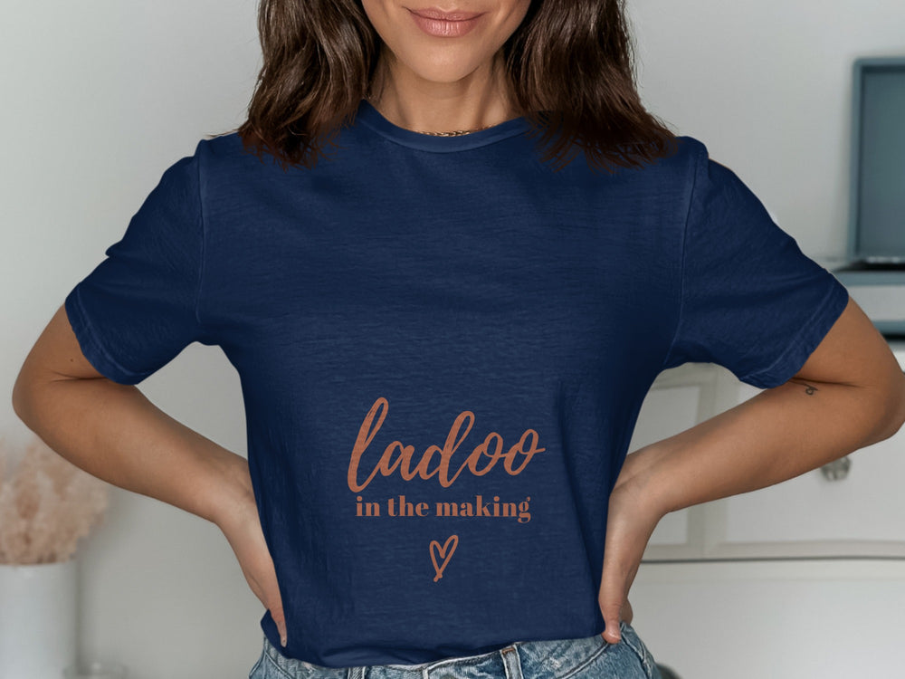 Ladoo in the Making Heart Design T-Shirt
