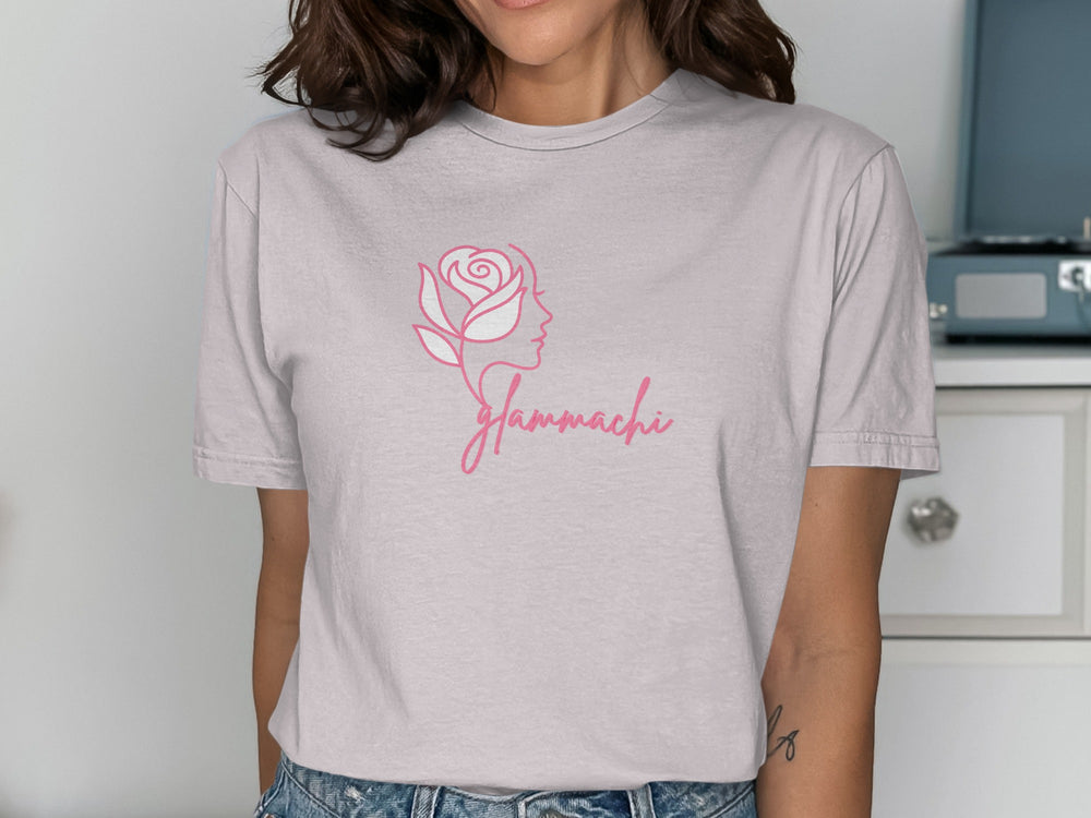Glamachi Rose Illustration T-Shirt Design