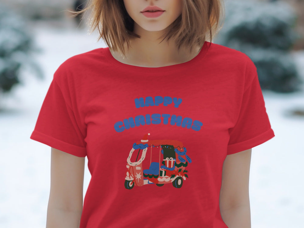 Merry Christmas themed festive tee for the holiday season
