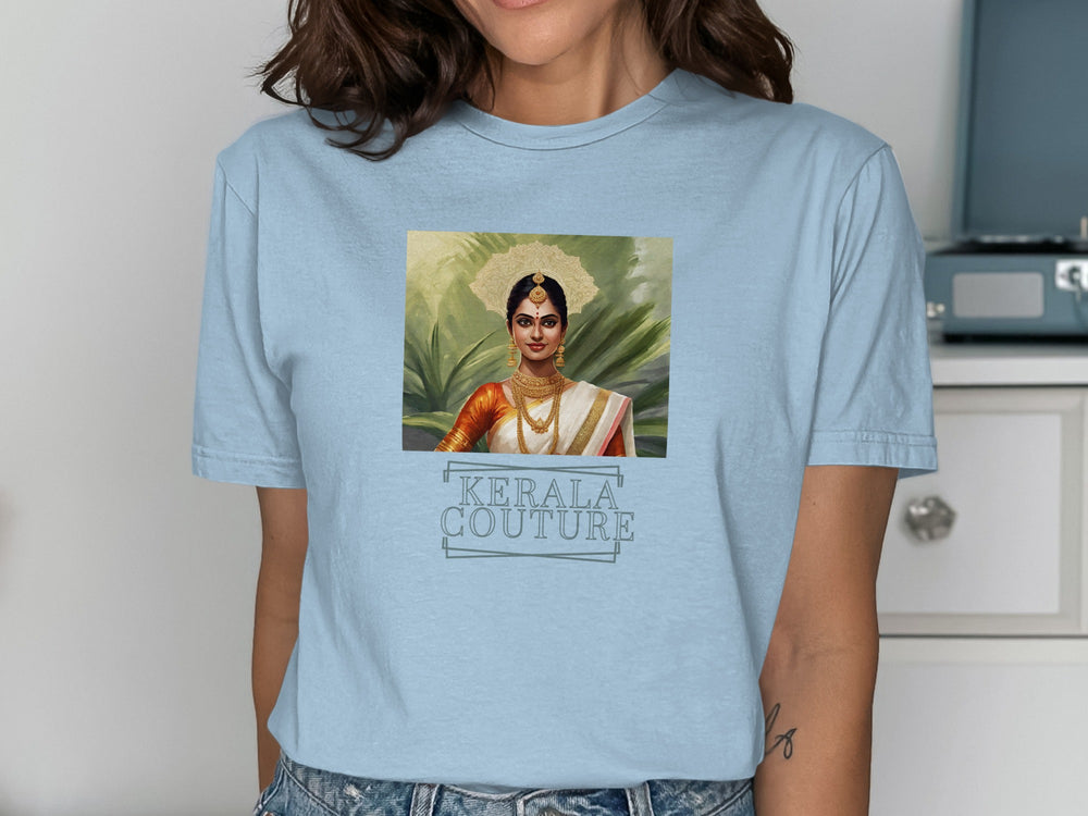 Elegant Kerala Couture Graphic Tee for Fashion Enthusiasts