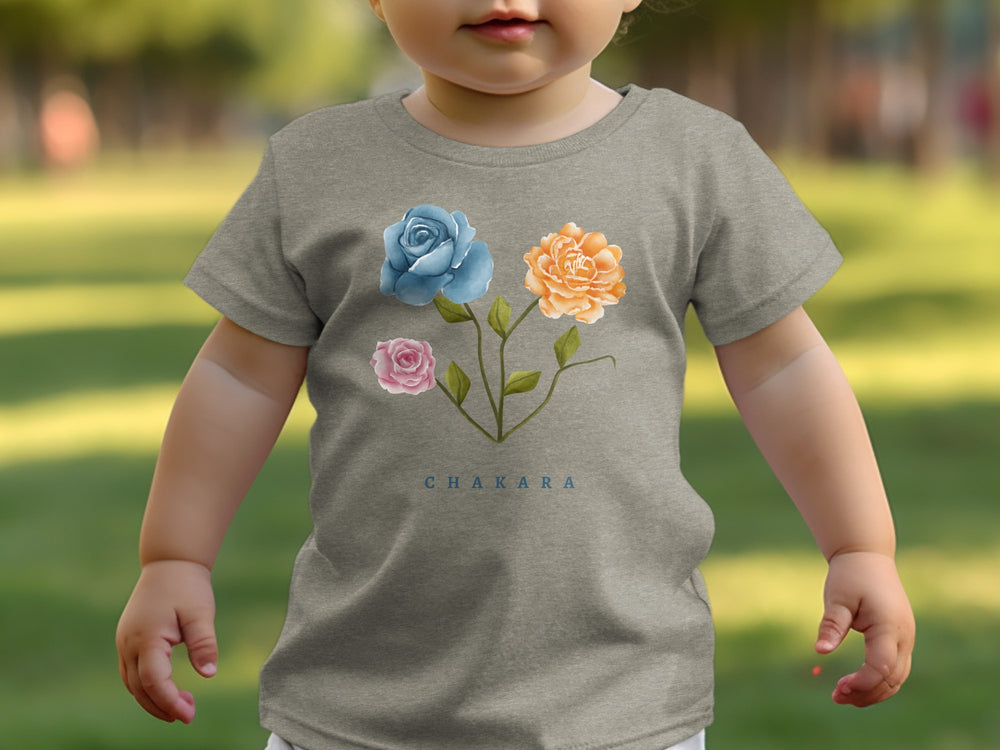 Colorful Flower Bouquet Print Baby T-Shirt