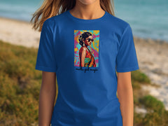 Mella Girl Magic Graphic Tee in Vibrant Beach Design