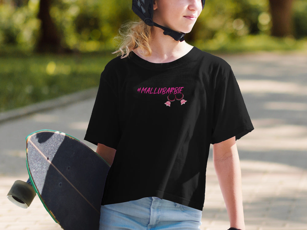Cool #MALLUBARBIE Graphic Tee for Skateboarding Enthusiasts