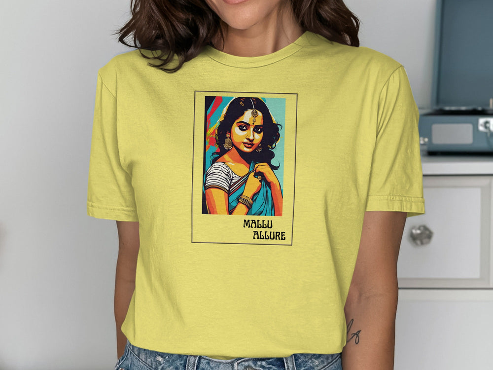 Retro Bollywood Graphic Art T-Shirt for Fashion Lovers
