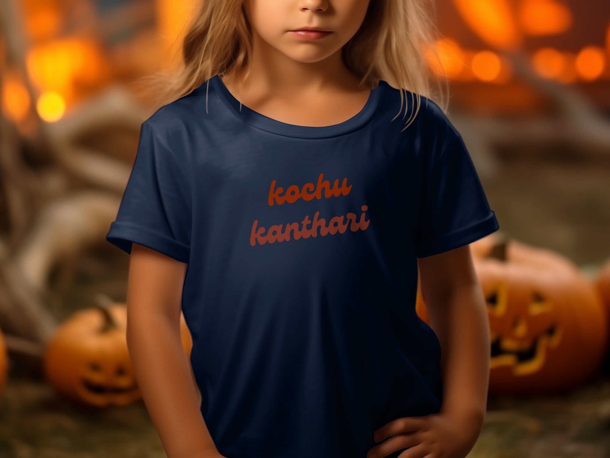 Kochu Kanthari Printed Kids T-Shirt for Halloween