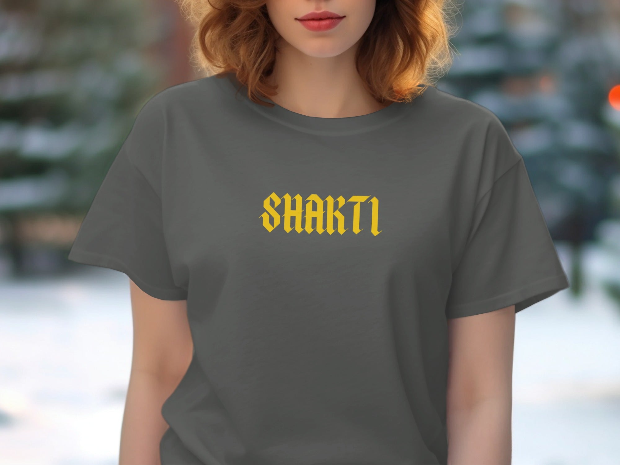 Bold Shakti Graphic Casual T-shirt