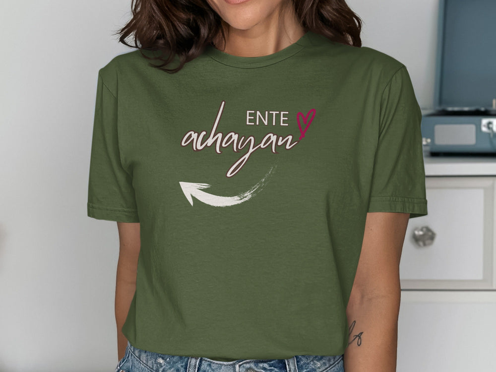 Ente Achayan Graphic T-Shirt with Heart Design