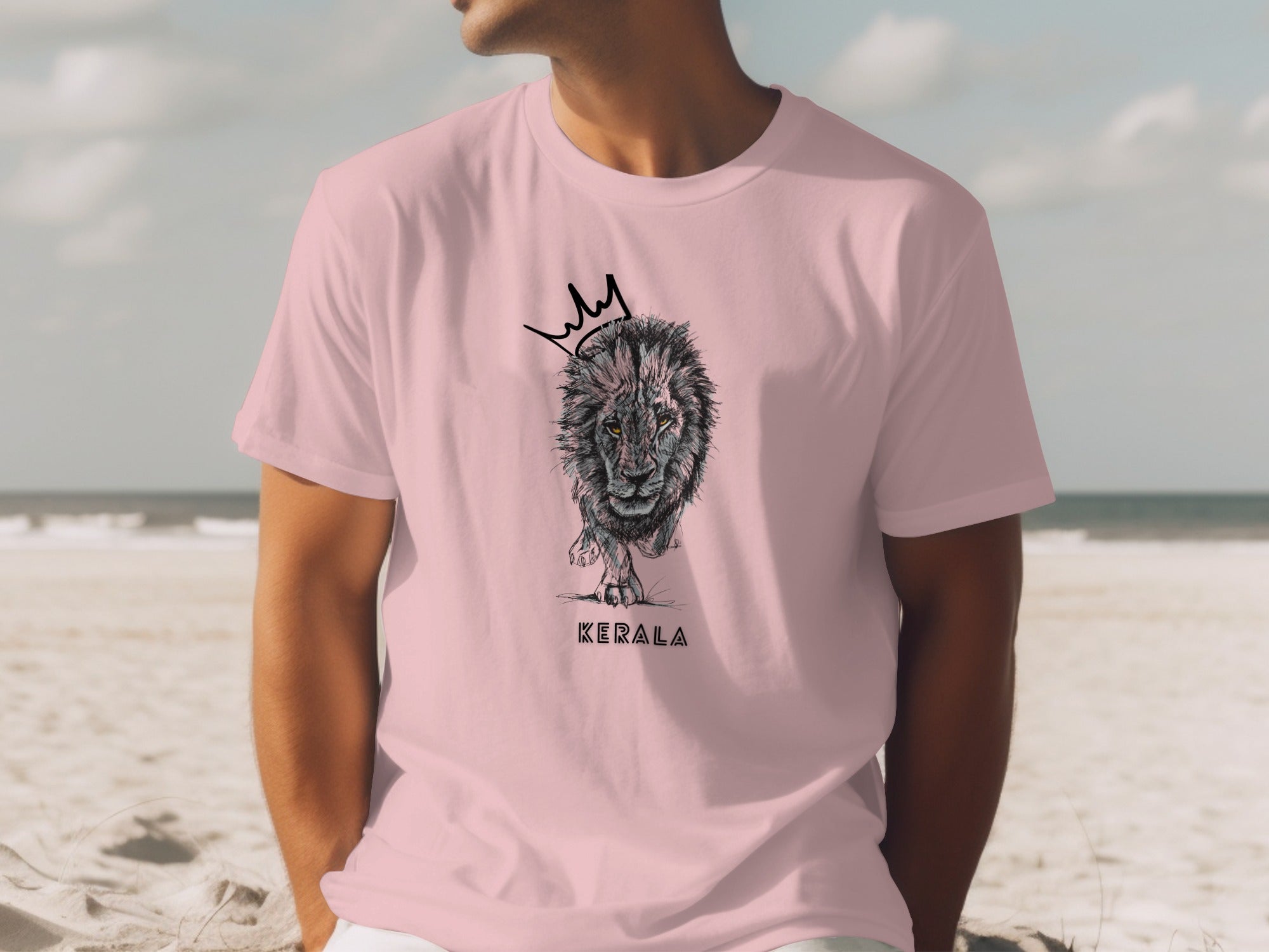 Kerala Lion with Crown Graphic T-Shirt product
