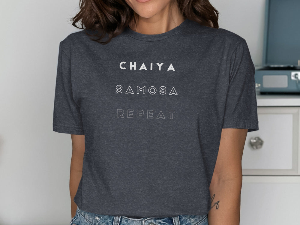 Chaiya Samosa Repeat Graphic Tee for Everyday Wear