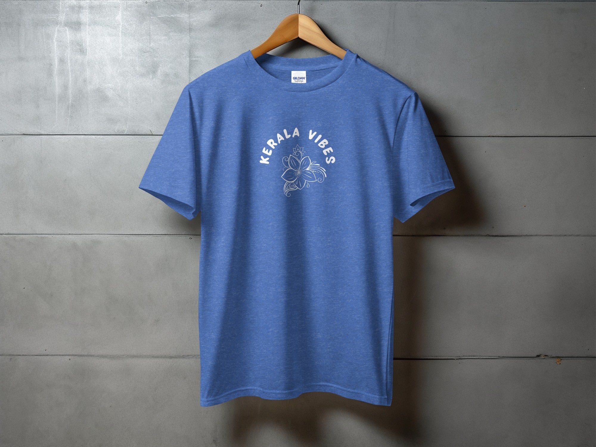 Kerala Vibes Blue Graphic T-Shirt for Casual Wear
