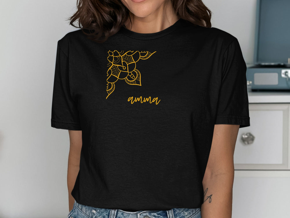 Artistic Amma Design Black Short Sleeve Shirt