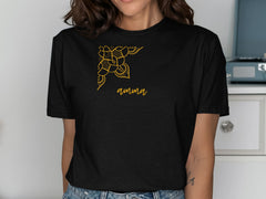 Artistic Amma Design Black Short Sleeve Shirt