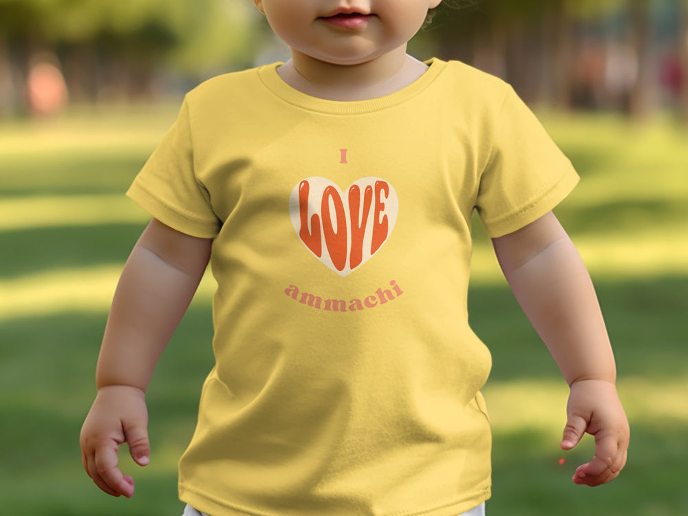 I Love Ammachi Heart Design Toddler T-Shirt