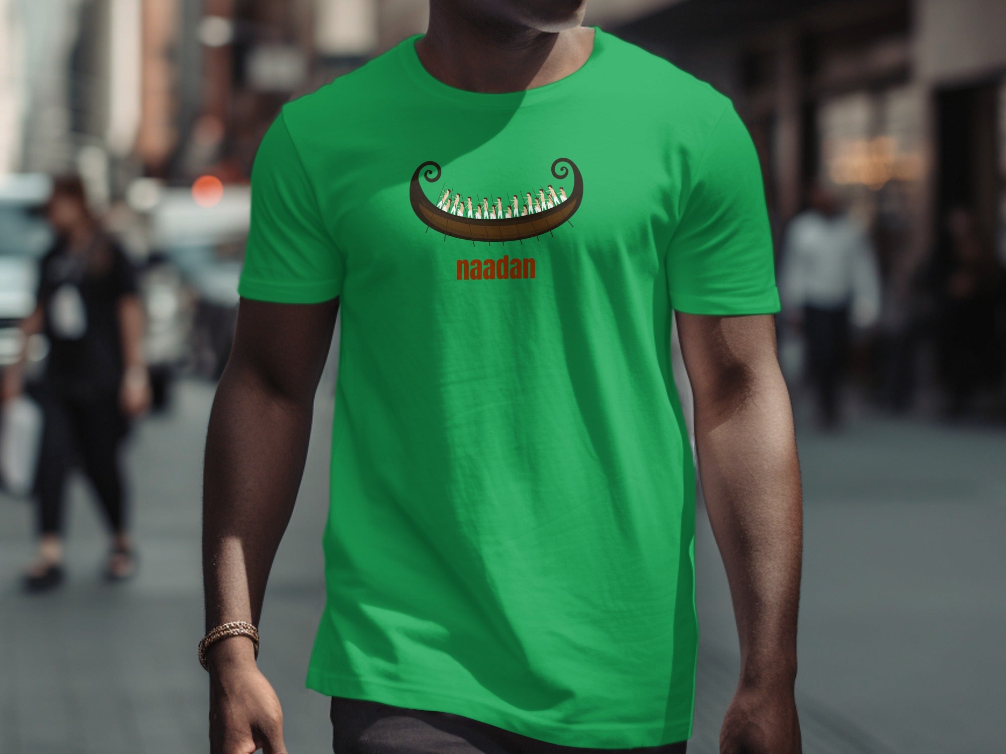 Naadan Viking Ship with Dragons Tail Tee