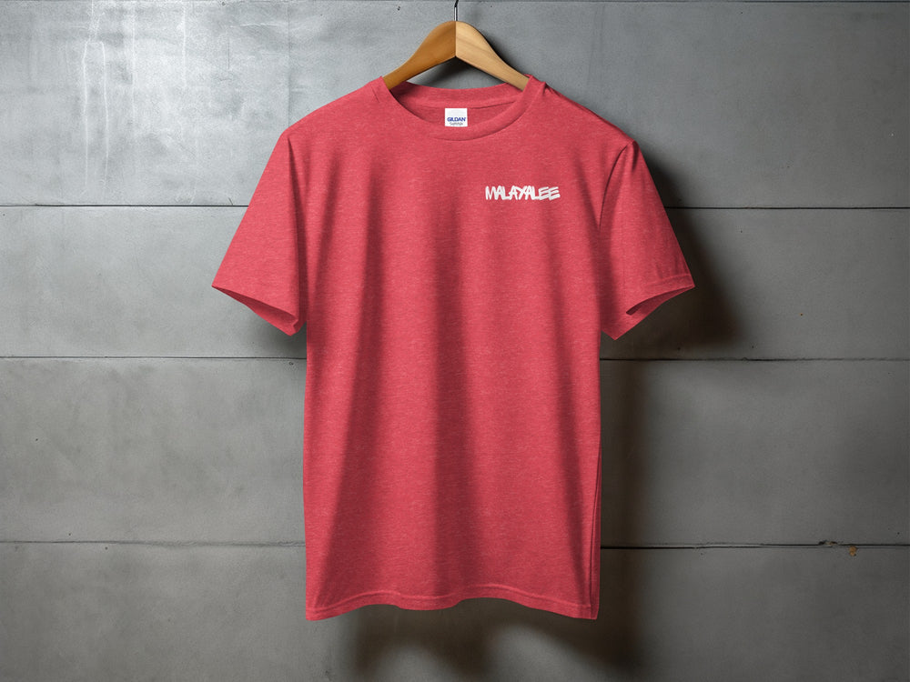 Trendy Casual Red T-Shirt with WHAYNEE Logo Design