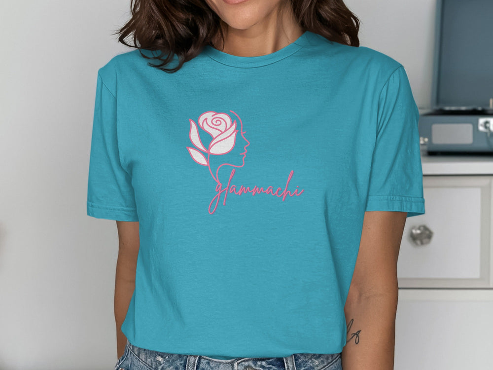 Stylish Glamachi Rose Graphic Tee for Fashion Lovers