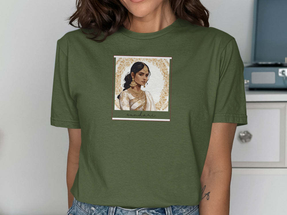 Traditional Portrait Graphic Tee for Unique Style